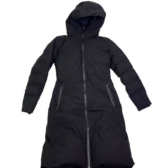 Lululemon Down Puffer Parka Sleet Street Long Jacket Black LW4BDJS.  Exc - Picture 1 of 10